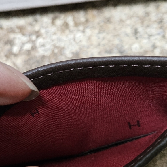 Hammitt Metro Leather Card Holder Color: Chocolate Mocha - Picture 5 of 6